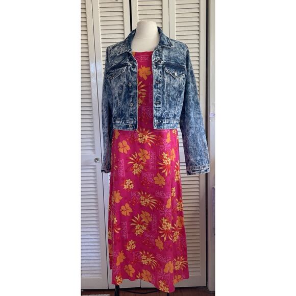 Almost Famous Jean Jacket Acid Washed Girls Just Wanna Have Fun Punk Baddie Vibe - Picture 14 of 14